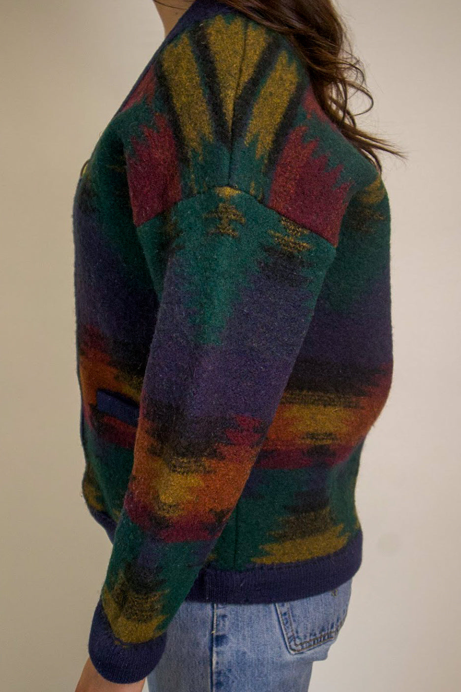 1A-105-CH Structure Colourful Cardigan