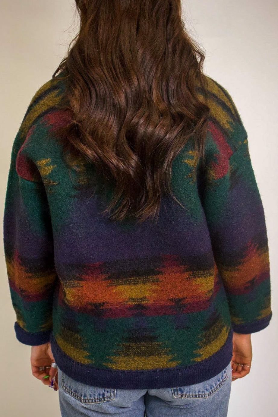 1A-105-CH Structure Colourful Cardigan