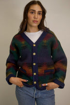 1A-105-CH Structure Colourful Cardigan