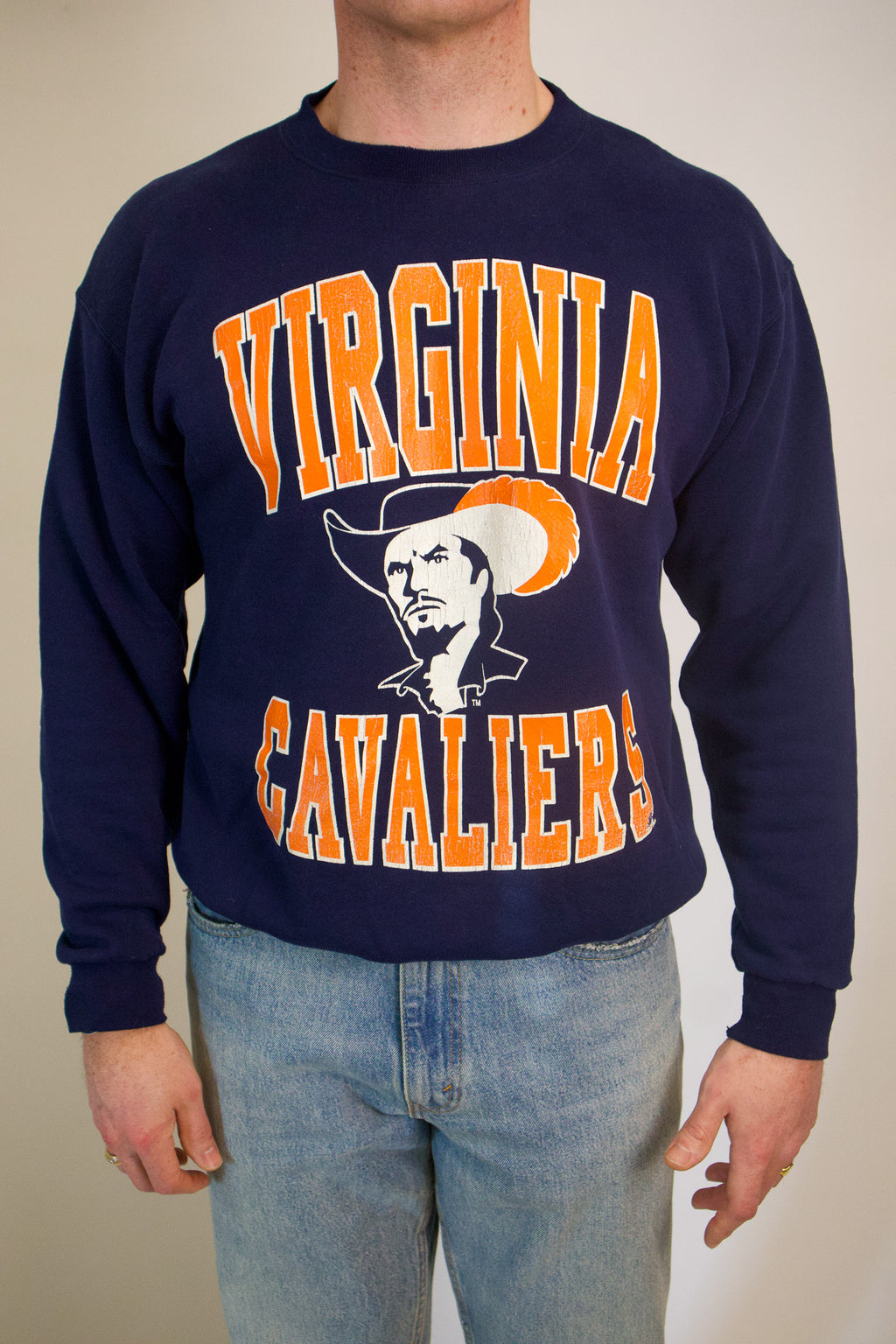 1A-85-CH Navy Virgina Cavaliers Crewneck