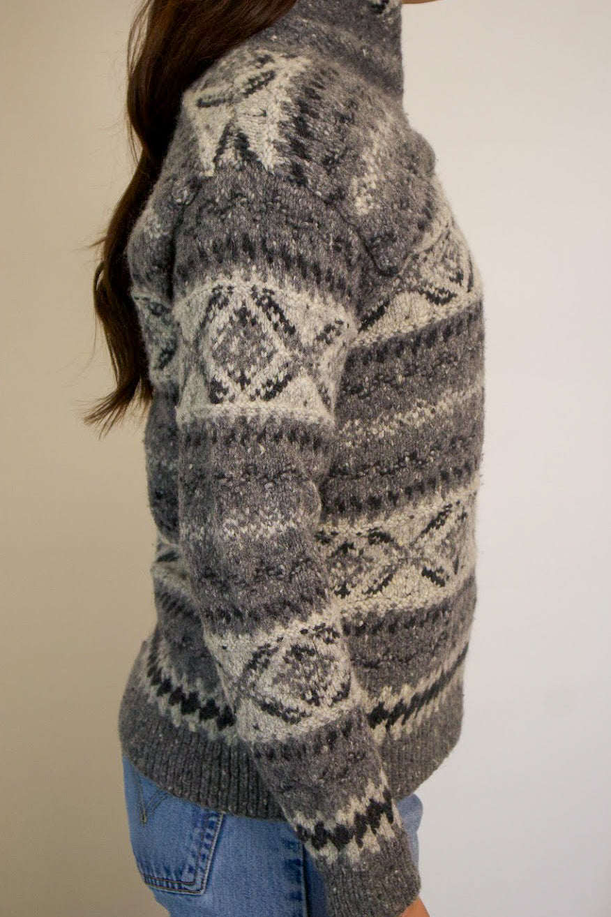 1A-108-CH Grey Ralph Lauren Wool Knit