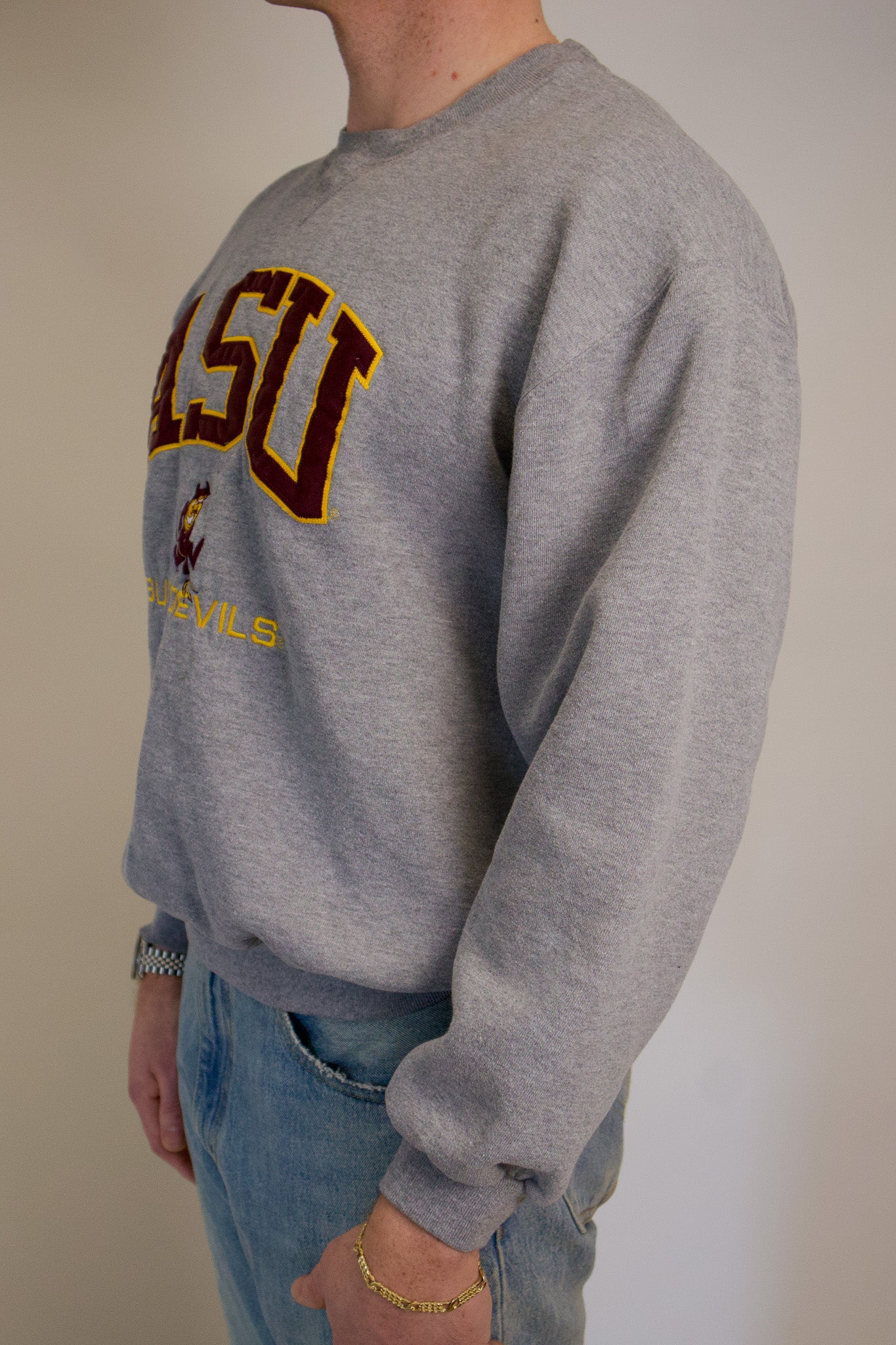 1A-156-CH ASU Grey Sweatshirt