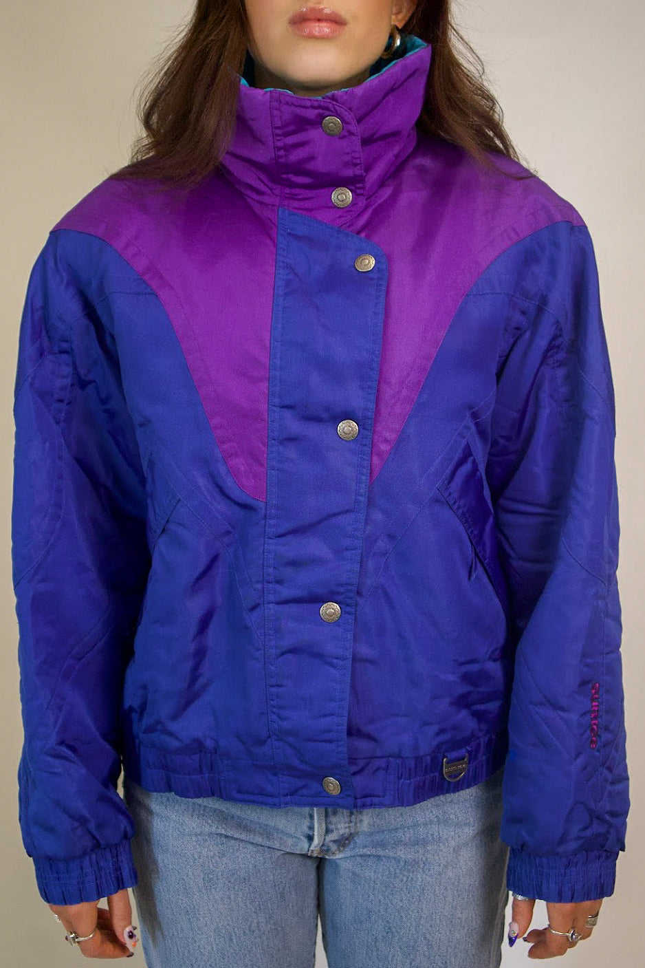 1A-206-CH Blue & Purple Sports Puffer