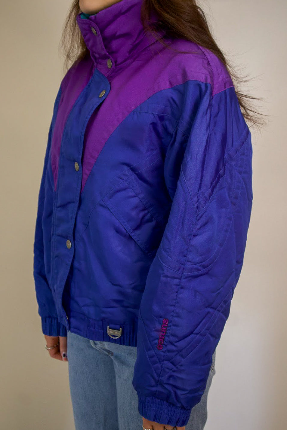1A-206-CH Blue & Purple Sports Puffer