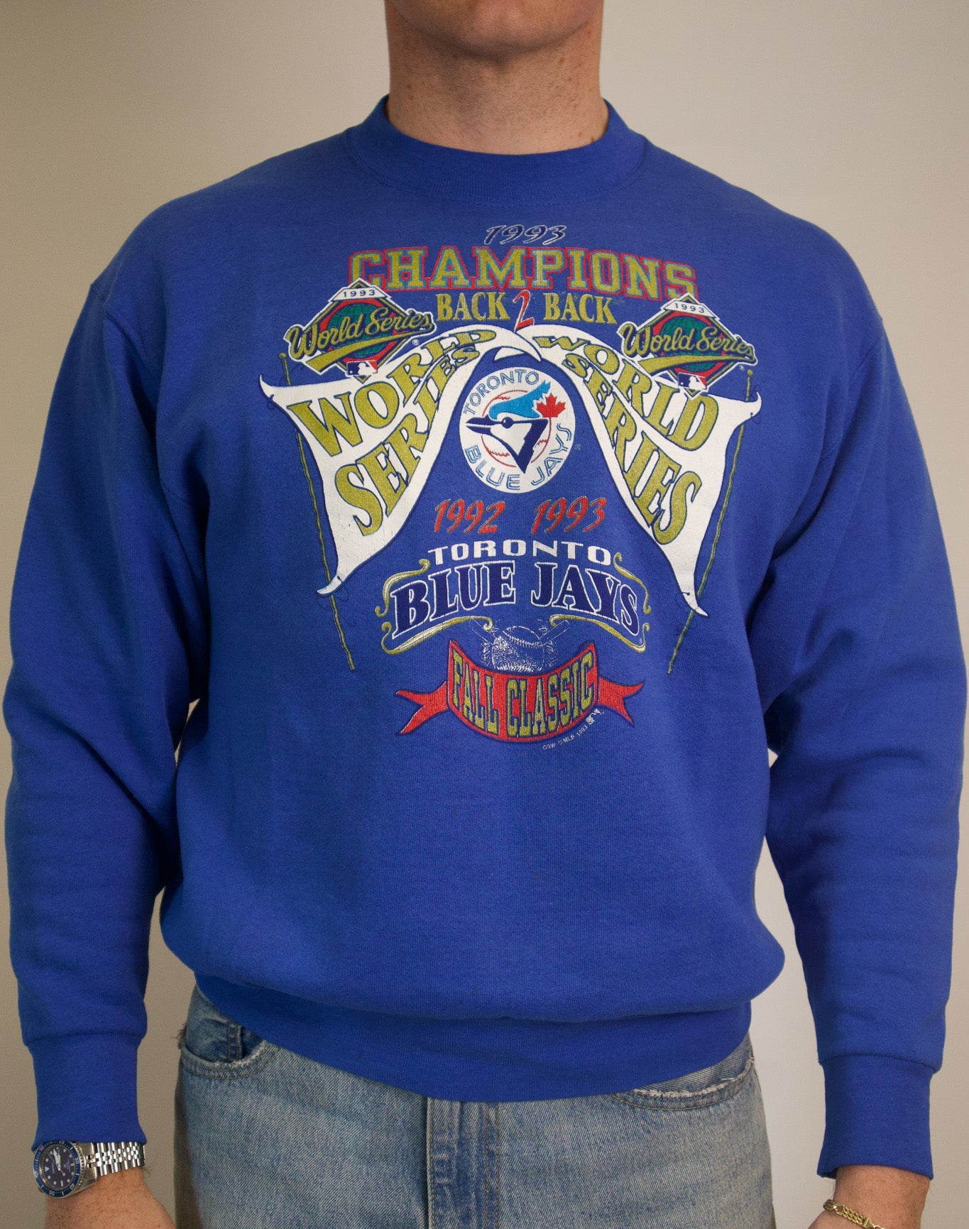 1A-197-CH Blue Jays Back 2 Back Champions Blue Crew