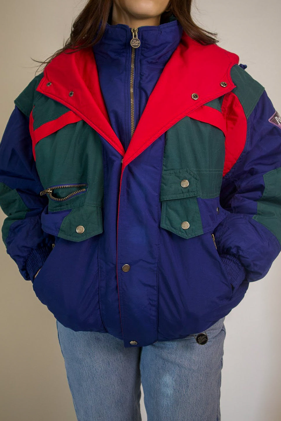 1A-207-CH Multi-Colour Sports Puffer