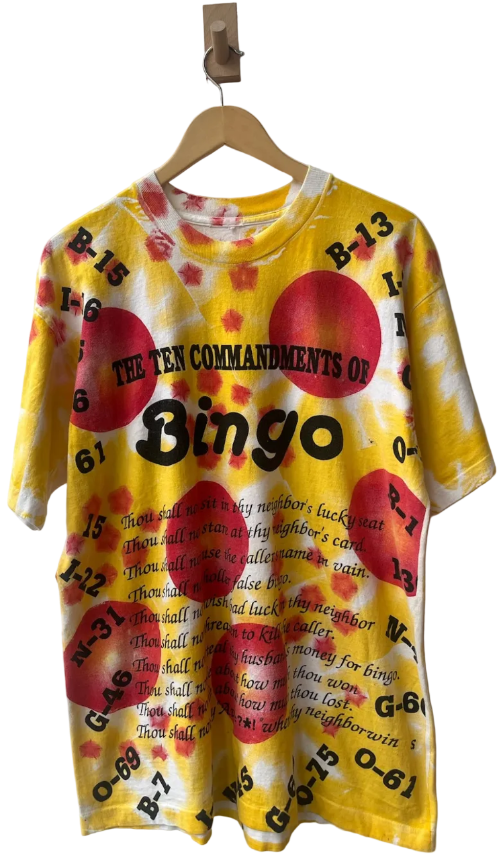 11-654-CH 10 Commandments Bingo Tee