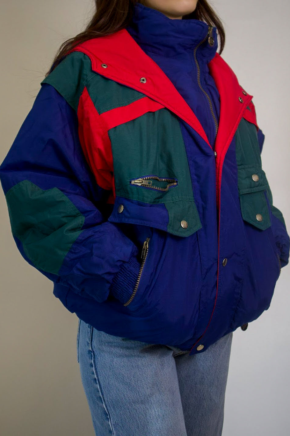 1A-207-CH Multi-Colour Sports Puffer