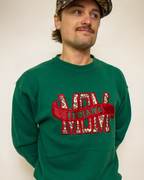 1A-75-CH Green Indiana Mom Crewneck