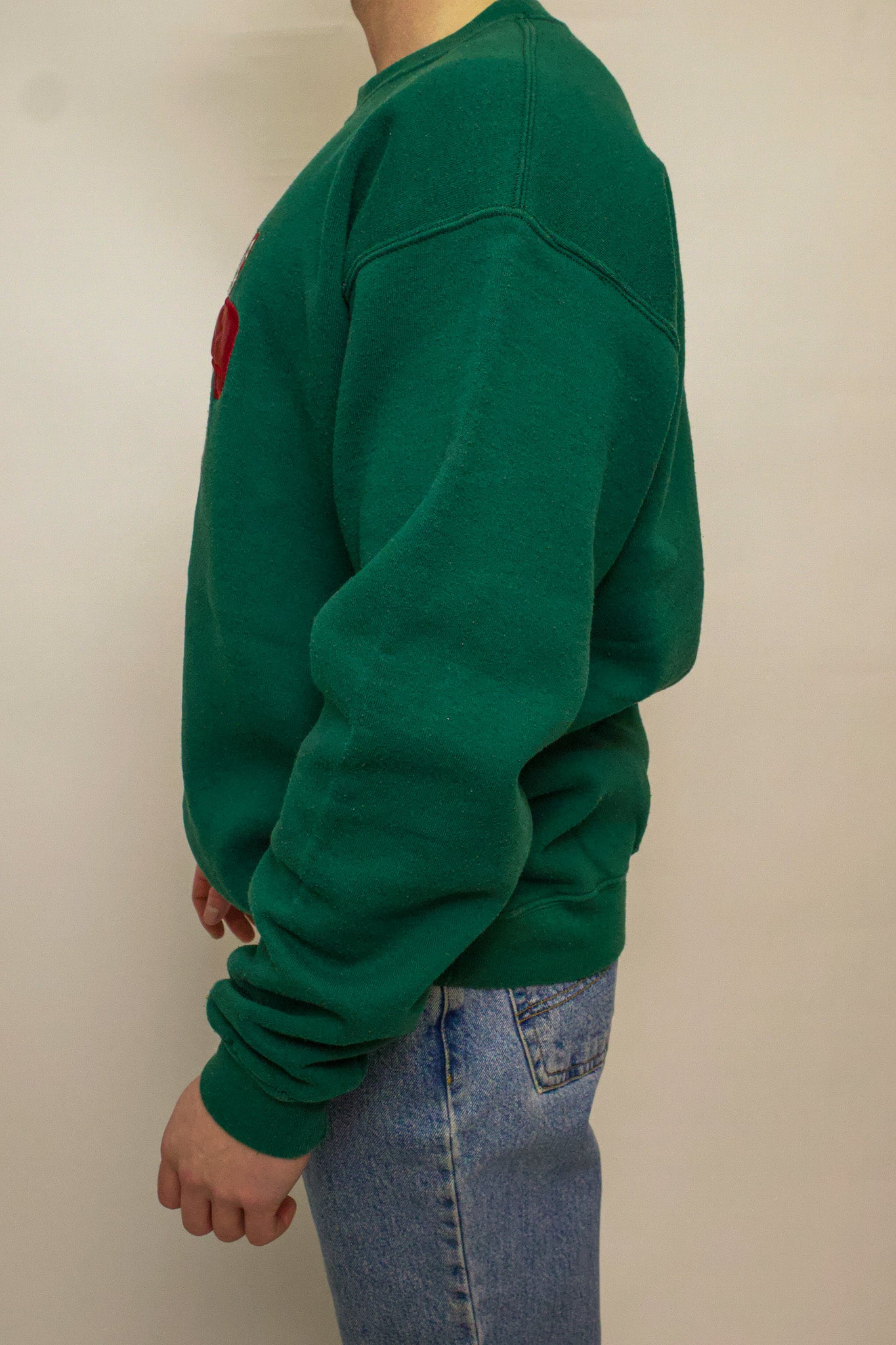 1A-75-CH Green Indiana Mom Crewneck