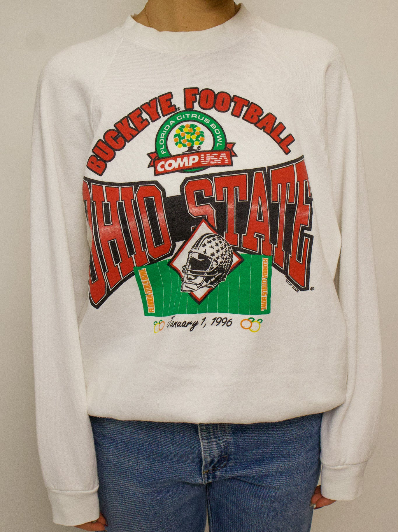1A-58-CH Ohio State '96 White Crewneck