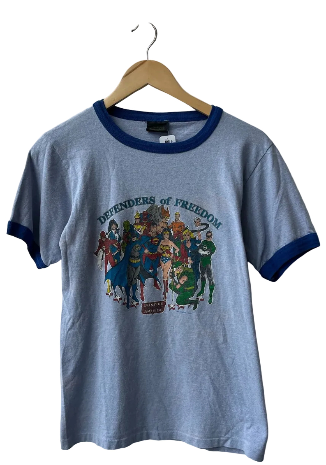 11-610-CH Grey & Blue Defenders of Freedom Tee