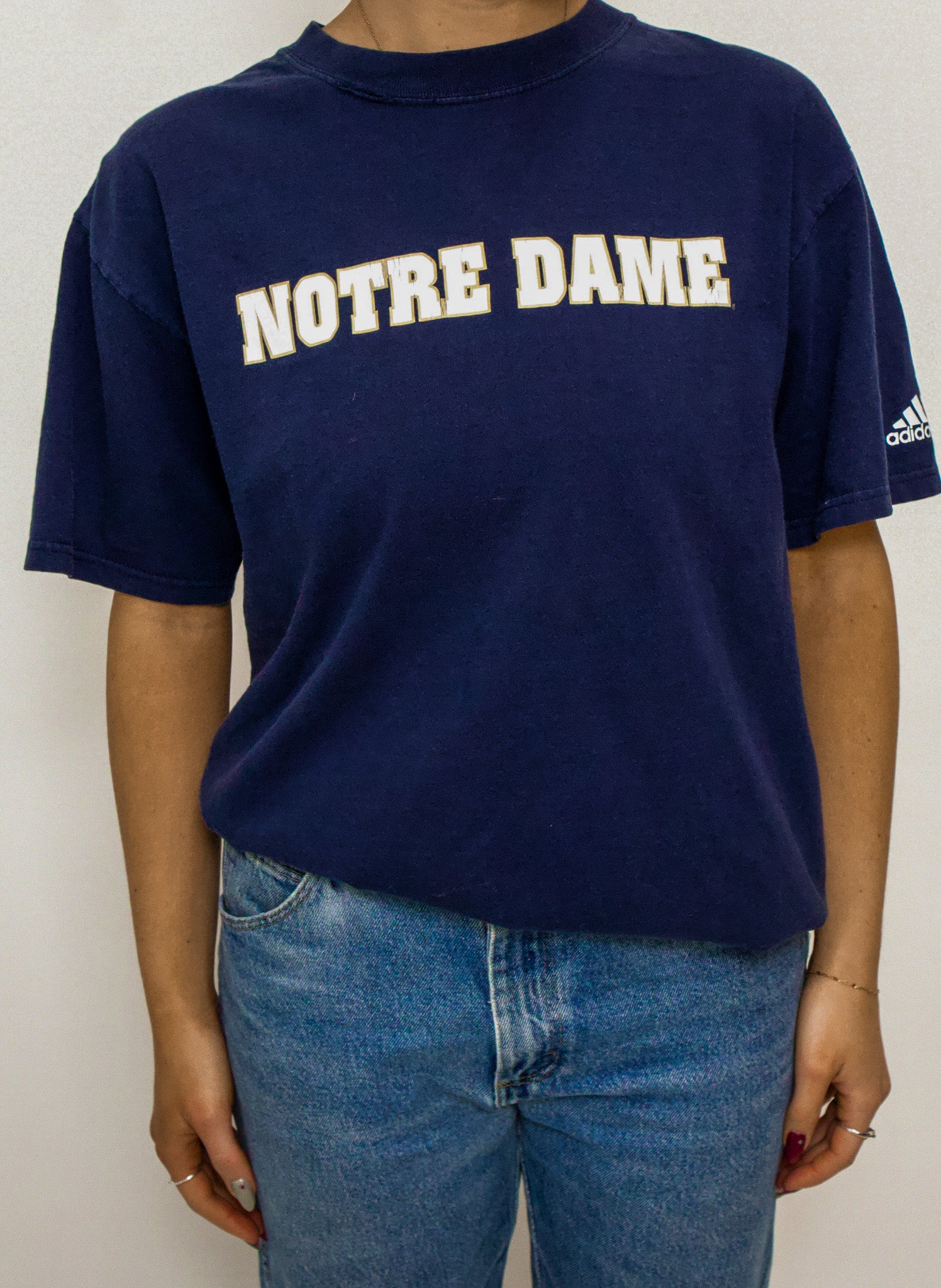 1A-30-CH Navy Notre Dame Tee