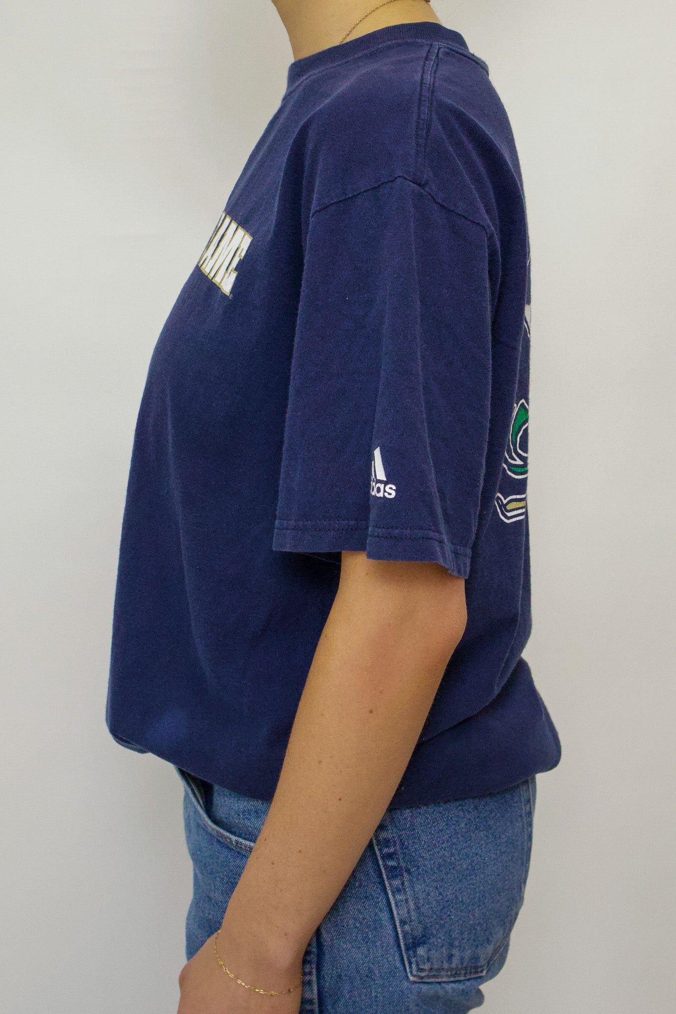 1A-30-CH Navy Notre Dame Tee