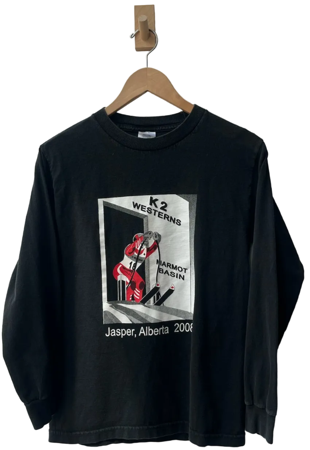 11-17-CH Black Graphic Long Sleeve