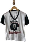 11-757-CH White and Navy Ottawa Roughriders Graphic T-shirt