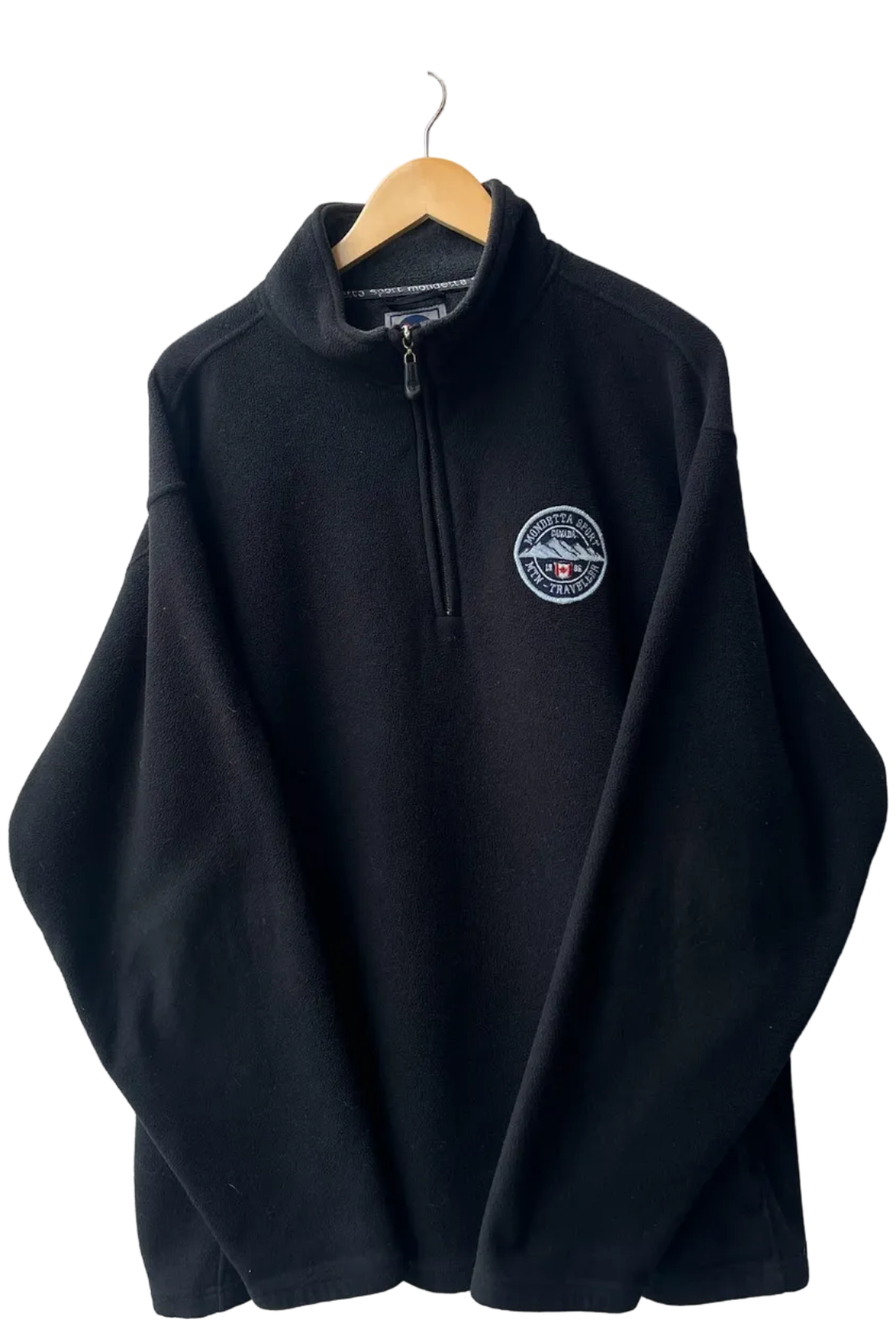 11-22-CH Black Quarter Zip Fleece