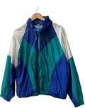 11-620-CH Retro Purple-White-Green Windbreaker