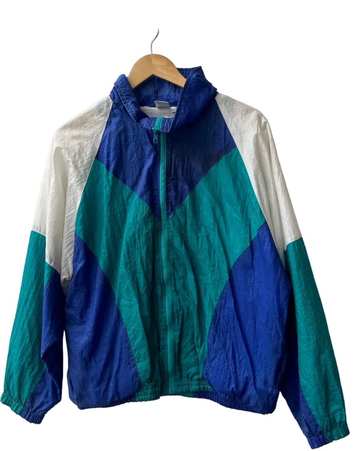 11-620-CH Retro Purple-White-Green Windbreaker