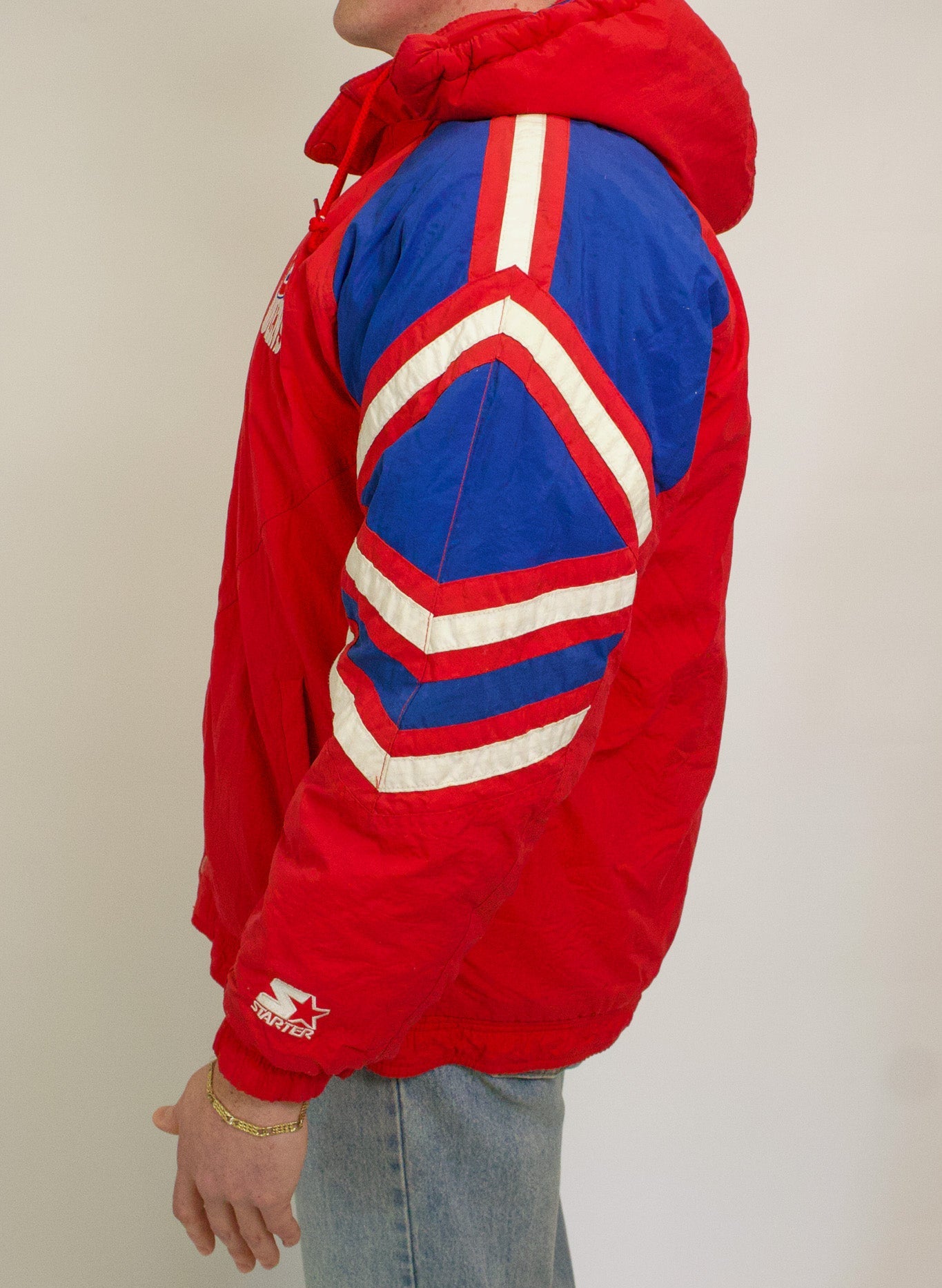 1A-208-CH Red & Blue MTL Canadiens Sports Puffer