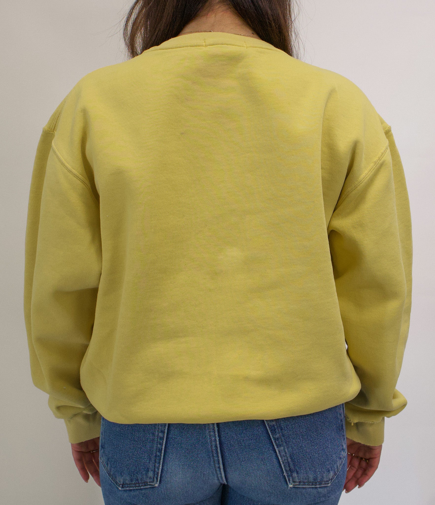 1A-74-CH Yellow Polo Crewneck