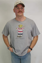 1A-194-CH Rugby RL Polo Bear Grey Tee