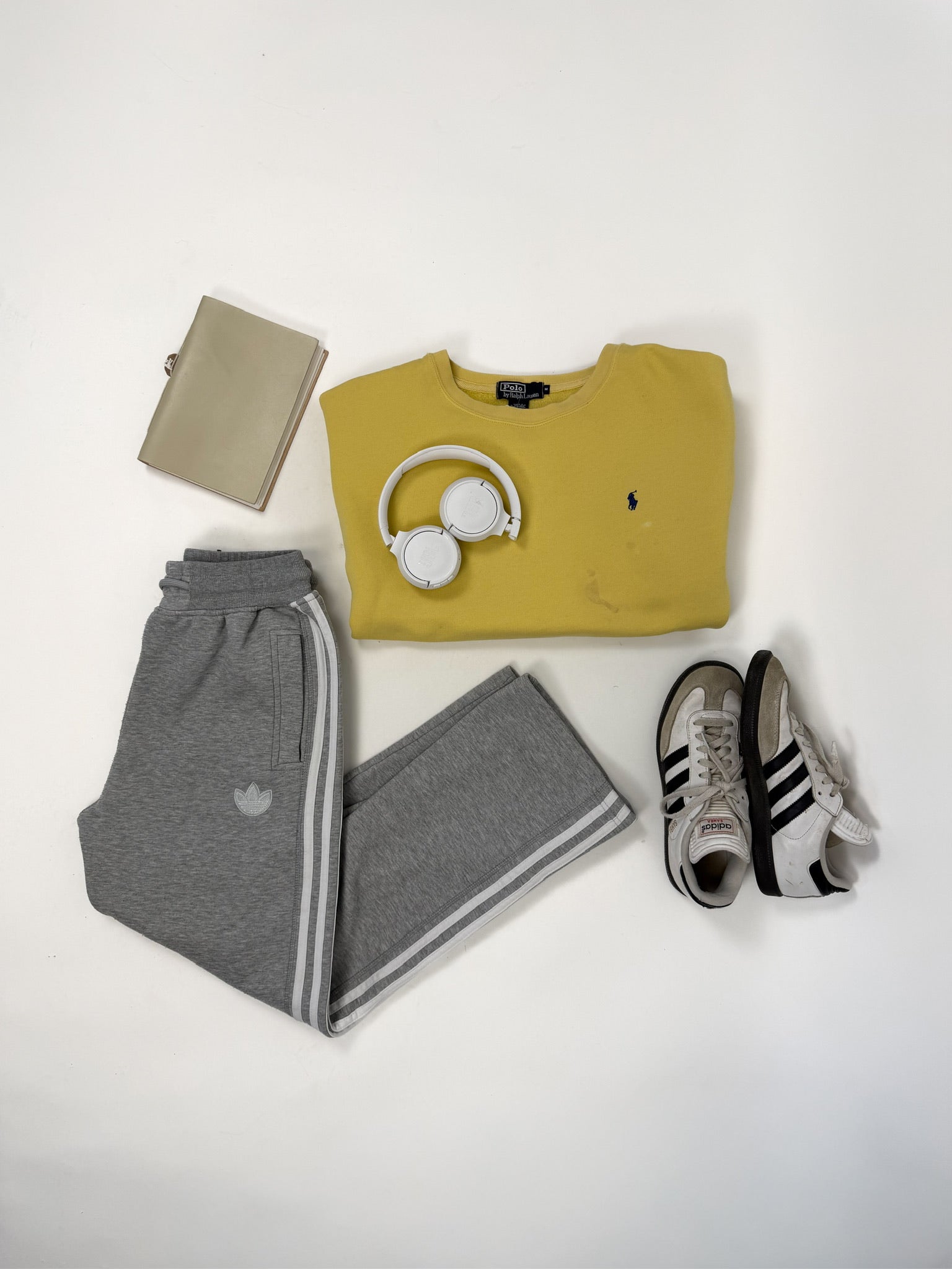 1A-74-CH Yellow Polo Crewneck