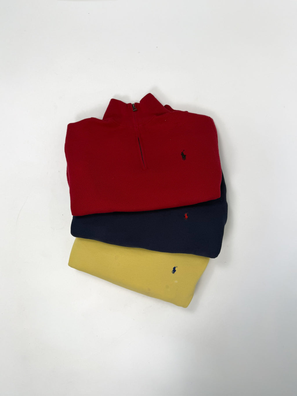 1A-74-CH Yellow Polo Crewneck