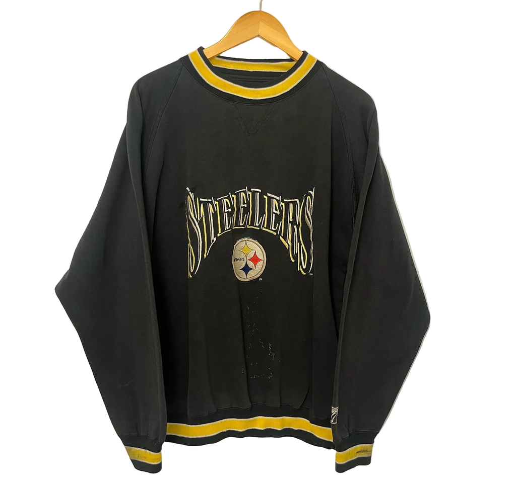 1A-96-CH Black Steelers Crewneck