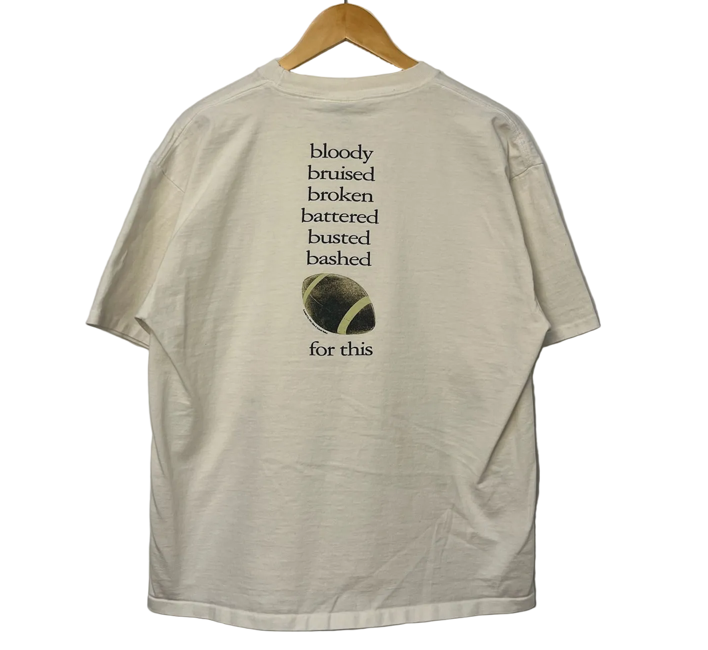 1A-8-CH White Football Game Tee