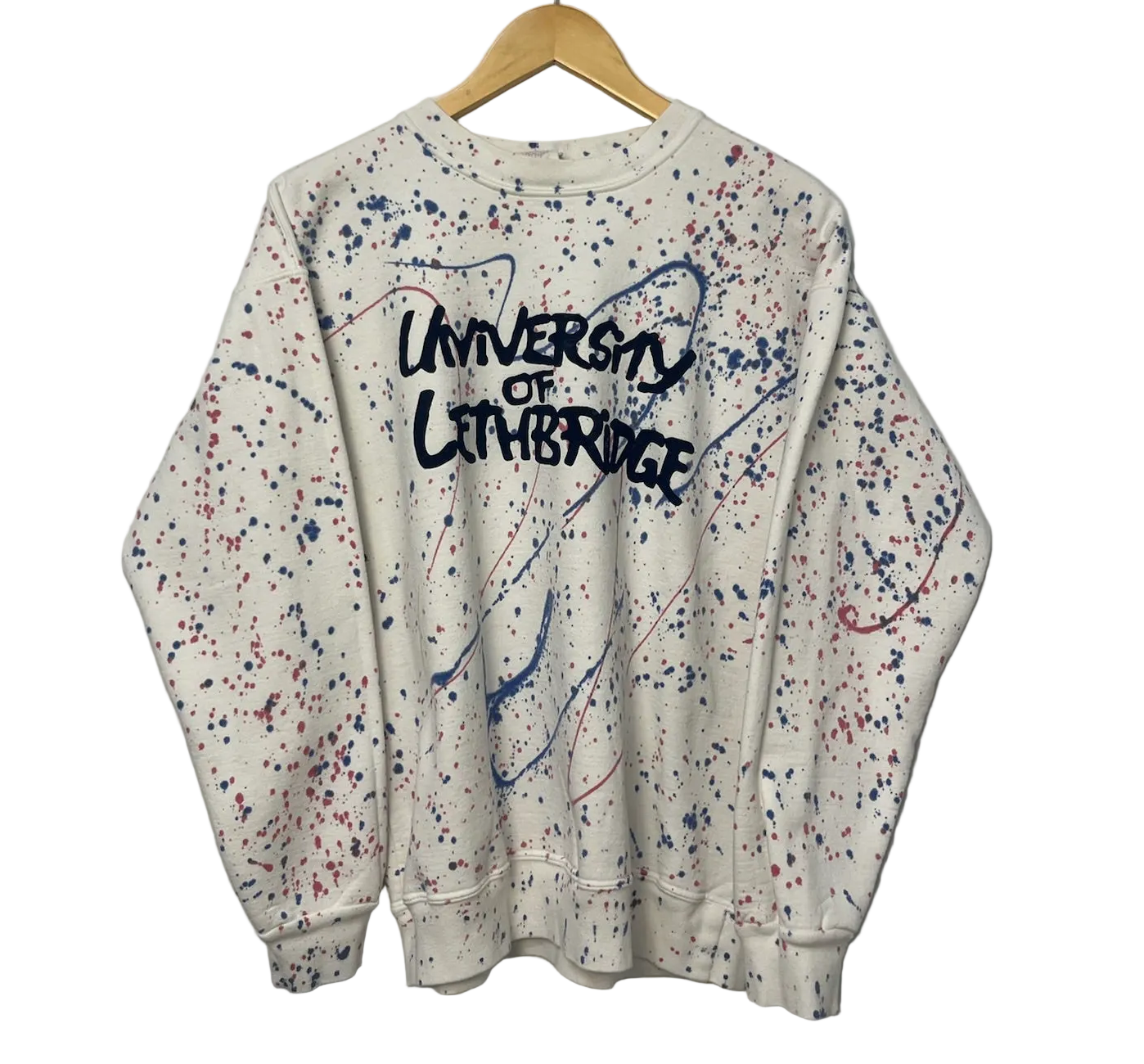 1A-148-CH U of L paint splatter sweatshirt