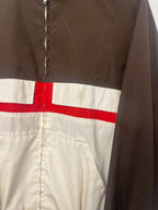 1A-178-CH Brown/White/Red Track Jacket