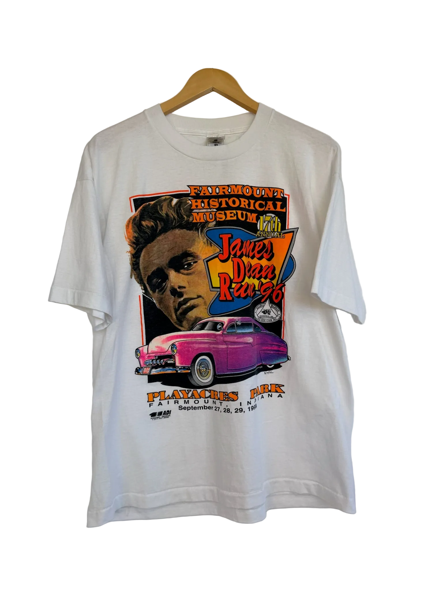 11-582-CH 96 James Dean Vintage Graphic White T
