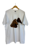 11-588-CH Horse Northern Design White Graphic T