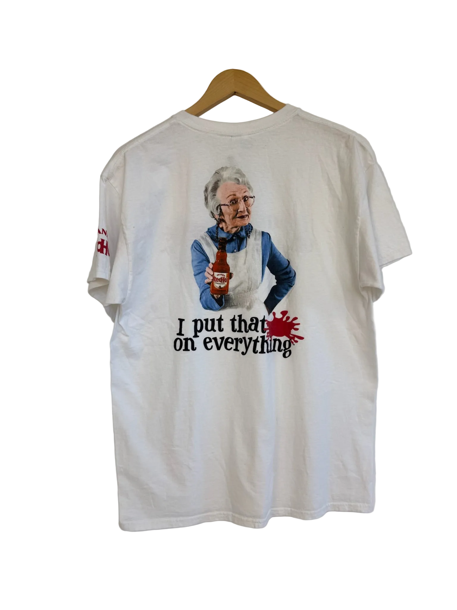 11-750-CH White Frank's Red Hot Graphic T-shirt