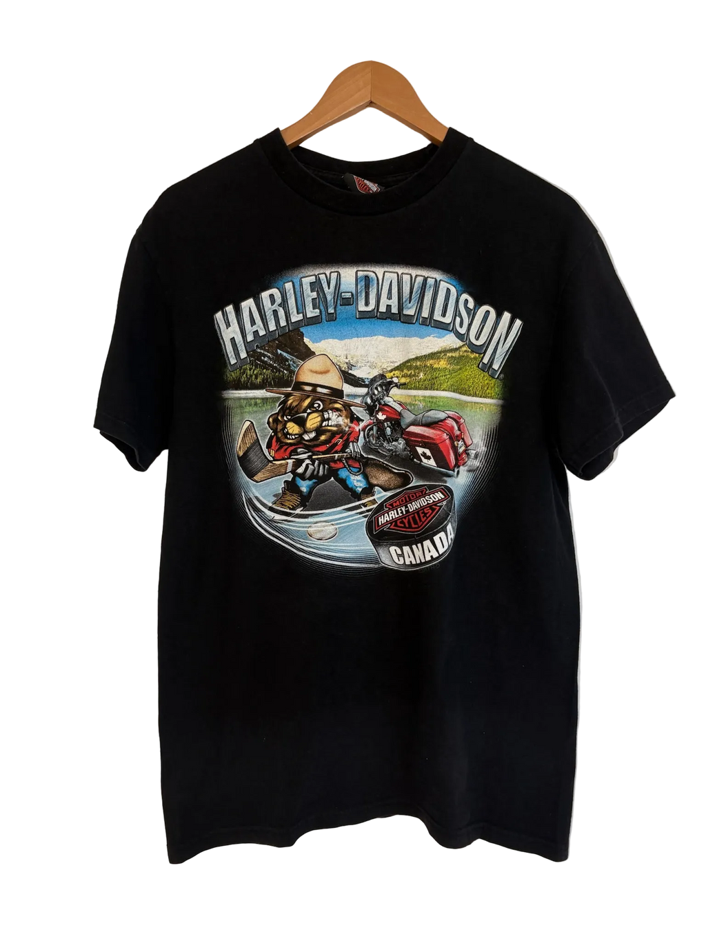 11-496-CH Black Harley Davidson Graphic T-shirt