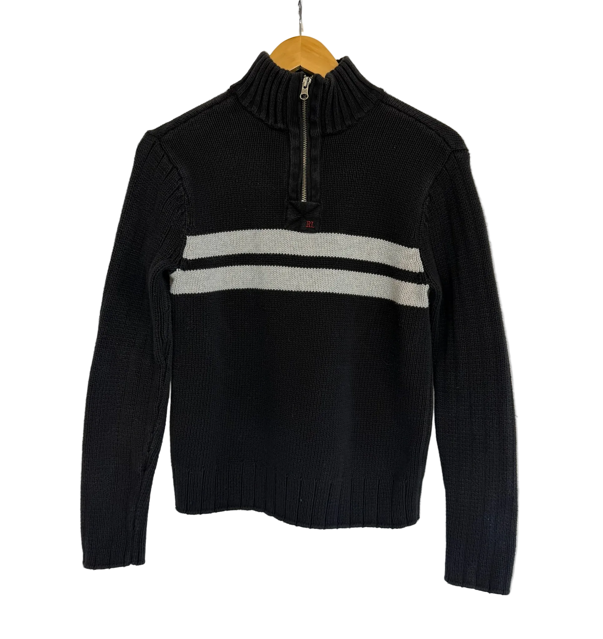 10-14 RL Striped Quarter Zip
